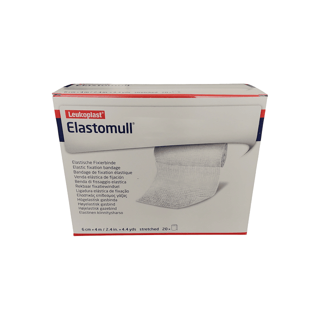 Venda De Gasa Elasticada Elastomull 6cm X 4m - Caja 20 Unidades
