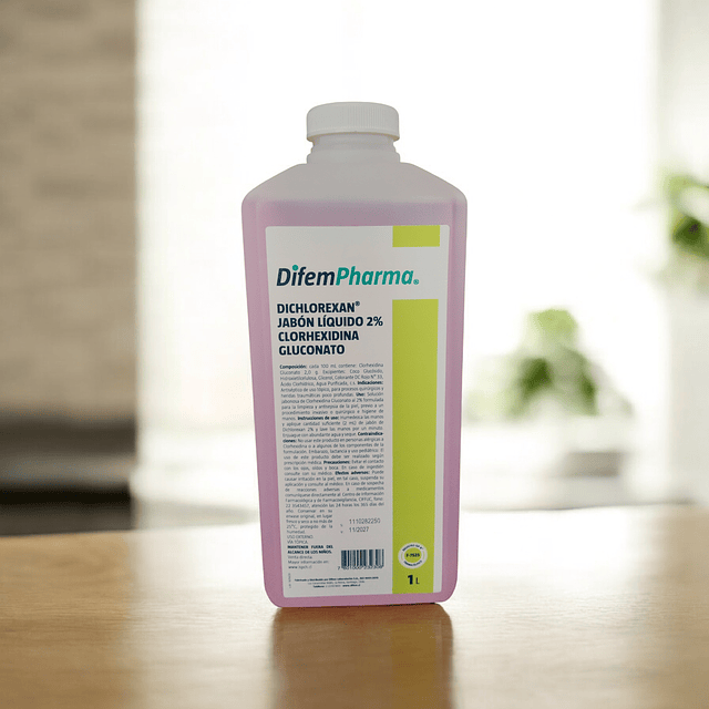 Jabon Liquido 2% Dichlorexan Clorhexidina 1 Litro Difem
