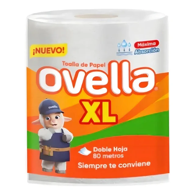 Toalla De Papel Nova Marca Ovella Xl 80 Metros