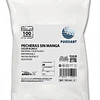 100 Unidades Pecheras Plásticas Desechables -  Color Blanco