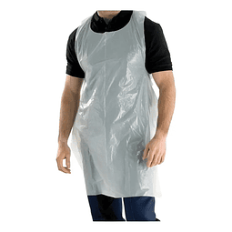 100 Unidades Pecheras Plásticas Desechables -  Color Blanco