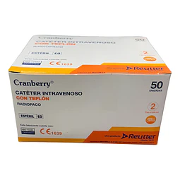 Cateter Intravenoso C/teflón Cranberry 50 Uds Radio Paco
