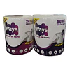 Toalla De Papel Nova Marca Ways 500 Hojas Dobles 100mts