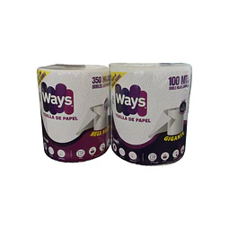 Toalla De Papel Nova Marca Ways 350 Hojas Dobles