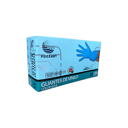 Guante Vinilo Azul Sin Polvo de 100 Unidades Variedades Adonays