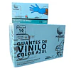 Guante Vinilo Azul Sin Polvo de 100 Unidades Variedades Adonays