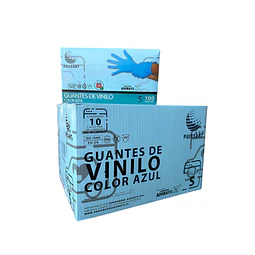 Guante Vinilo Azul Sin Polvo de 100 Unidades Variedades Adonays