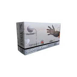 Guante Vinilo Negro Sin Polvo de 100 Unidades Variedades Adonays