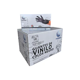Guante Vinilo Negro Sin Polvo de 100 Unidades Variedades Adonays