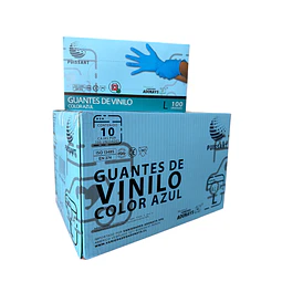 Guante Vinilo Azul Sin Polvo Box de 1000 Unidades Variedades Adonays