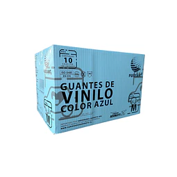 Guante Vinilo Azul Sin Polvo Box de 1000 Unidades Variedades Adonays