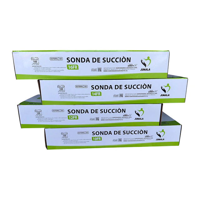 Sonda De Aspiración-Succión Jumala FR16 Caja 100 Unidades