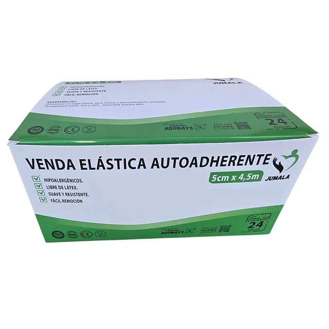 Venda Elástica Autoadherente Jumala 5cm X 4,5m - 1 Unidad