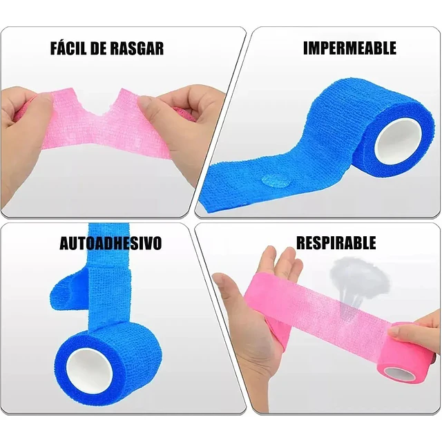 Venda Elástica Autoadherente Jumala 5cm X 4,5m - 1 Unidad