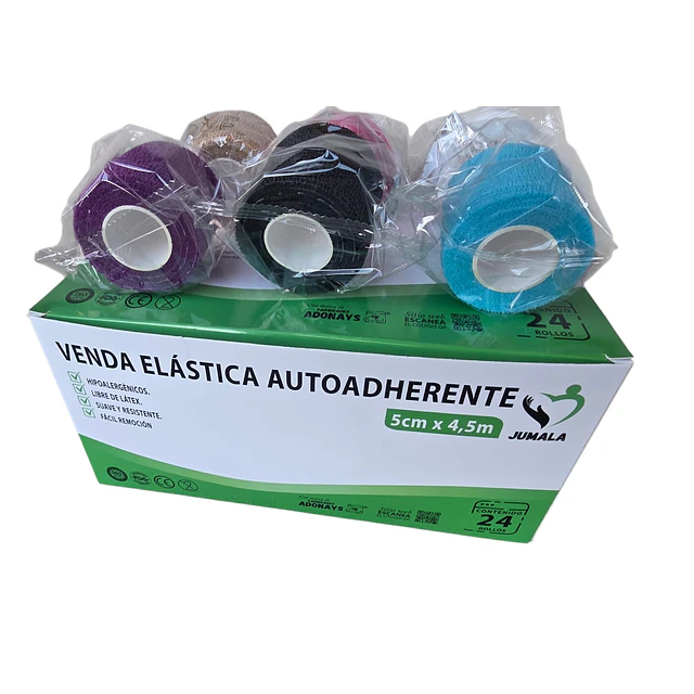 Venda Elástica Autoadherente Jumala 5cm X 4,5m - 1 Unidad