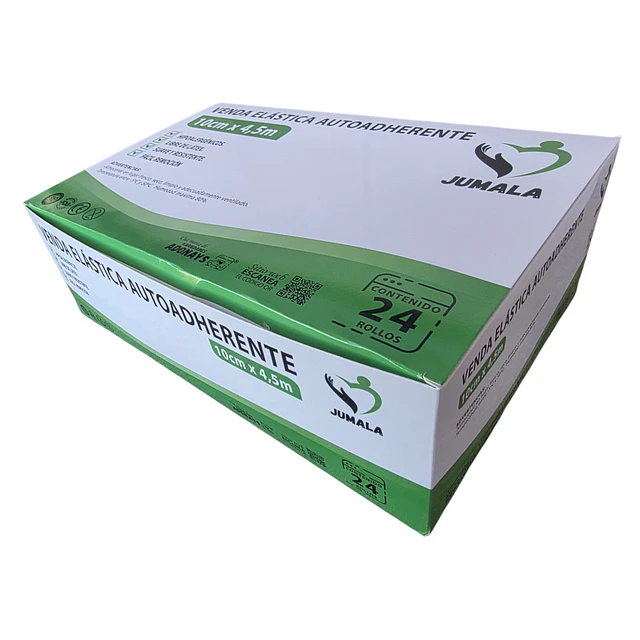 Venda Elástica Autoadherente Jumala 10cm X 4,5m - 1 Unidad