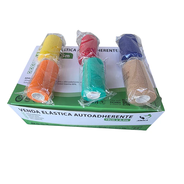 Venda Elástica Autoadherente Jumala 10cm X 4,5m - 1 Unidad