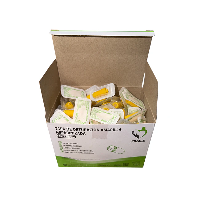 Tapa De Obturación Amarilla Jumala 100 Unidades 