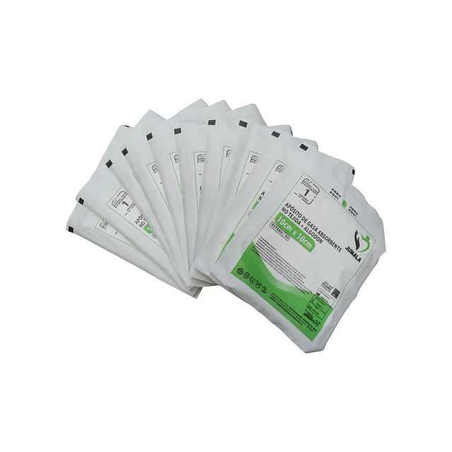 Apósito De Gasa Estéril Jumala 10x10 No Tejida 10 Unidades