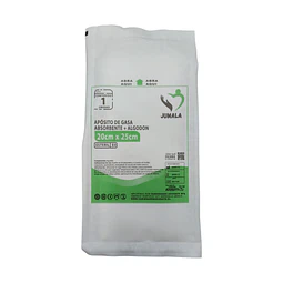 Aposito Gasa + Algodón Esteril Jumala 20x25 10 Unidades