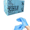 Guante Vinilo Azul Sin Polvo de 100 Unidades Variedades Adonays