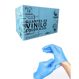 Guante Vinilo Azul Sin Polvo Box de 1000 Unidades Variedades Adonays