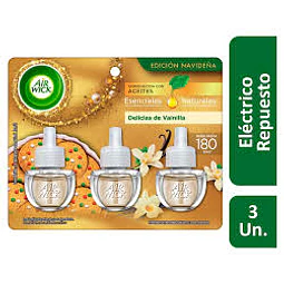 3 Aromatizadores Repuesto Electrico Air Wick Vainilla
