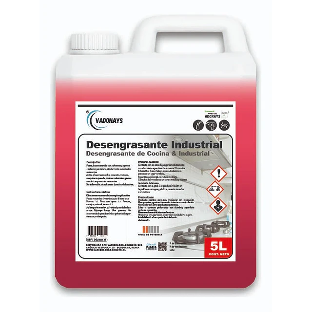 Desengrasante Industrial Vadonays 5 Litros 