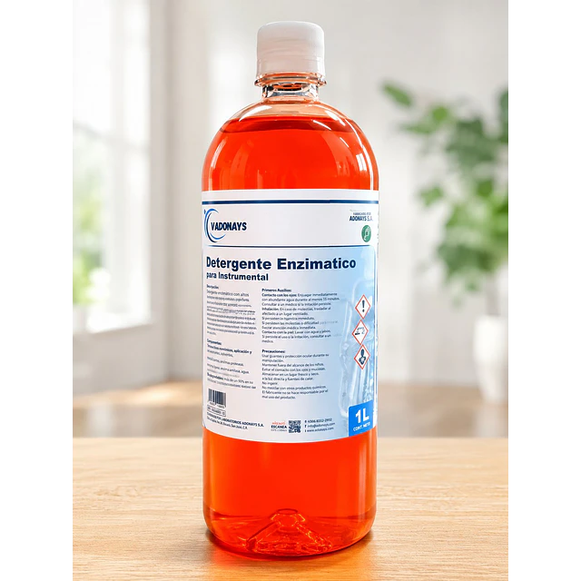 Detergente Enzimatico Vadonays Naranjo Para Instrumental 1 Litro