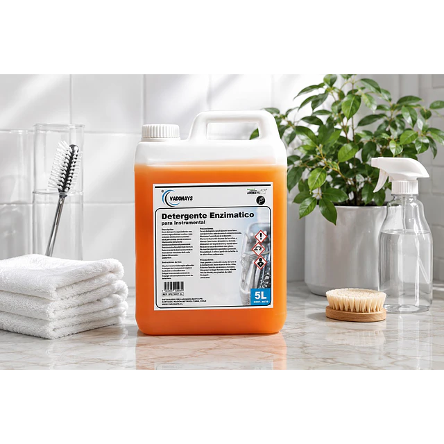 Detergente Enzimático Para Instrumental Vadonays 5 Litros