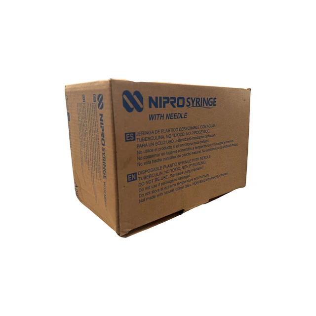 Jeringa Desechable Nipro Tuberculina 25g X 5/8 Caja 100 Unidades