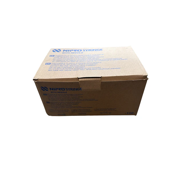 Jeringa Desechable Nipro Tuberculina 25g X 5/8 Caja 100 Unidades