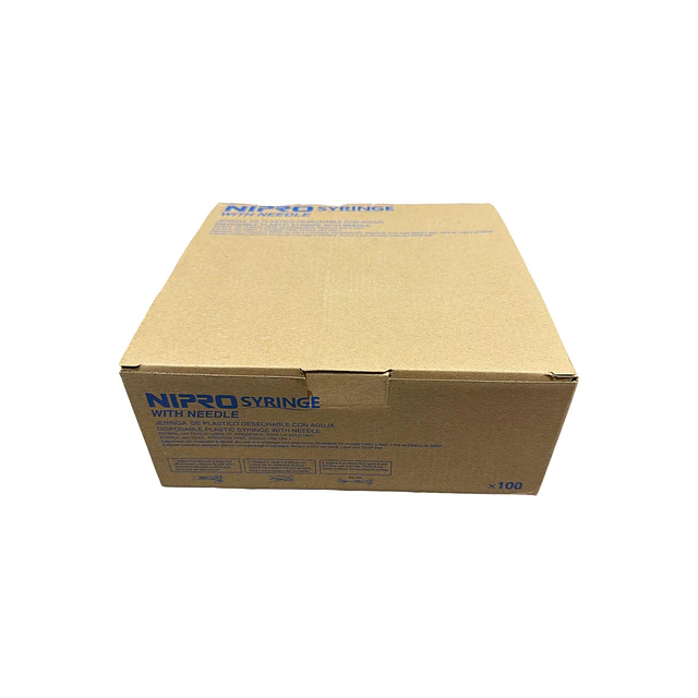 Jeringa Desechable Nipro 3ml Luer Slip 21g X 1 1/2 Caja 100 Unidades