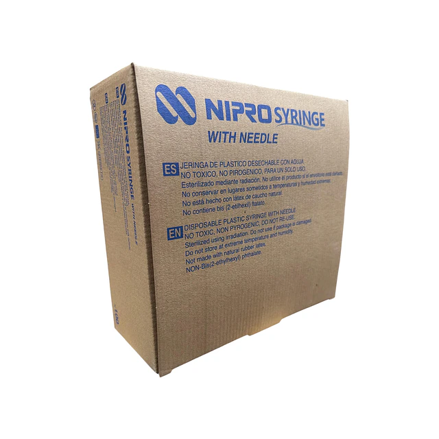Jeringa Desechable Nipro 3ml Luer Lock 23g x 1 Caja 100 Unidades