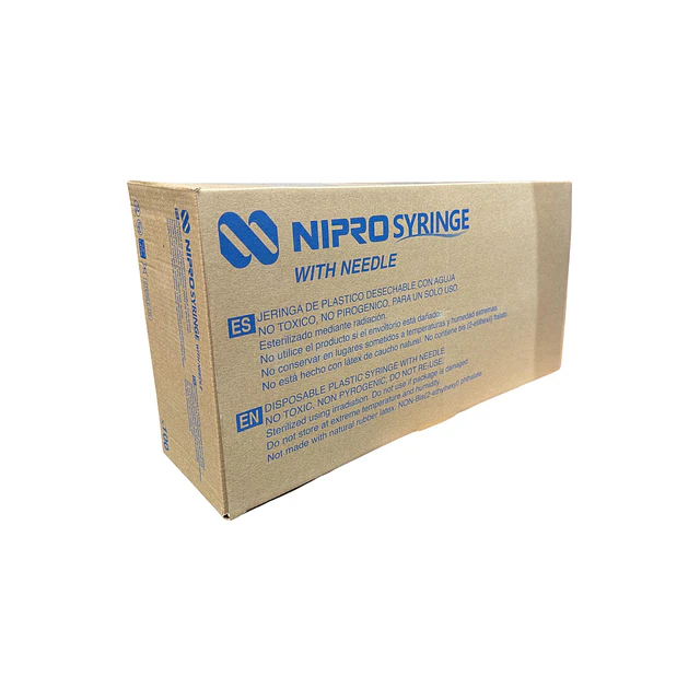 Jeringa Desechable Nipro 10ml Luer slip 21g X 1 1/2 Caja 100 Unidades