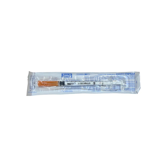 Jeringa Desechable Nipro 1ml Insulina 31g X 5/16 Caja 100 Unidades