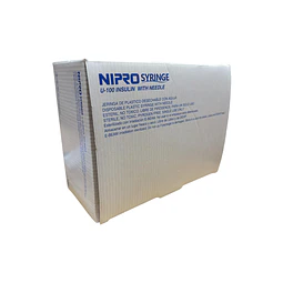 Jeringa Desechable Nipro 1ml Insulina 31g X 5/16 Caja 100 Unidades