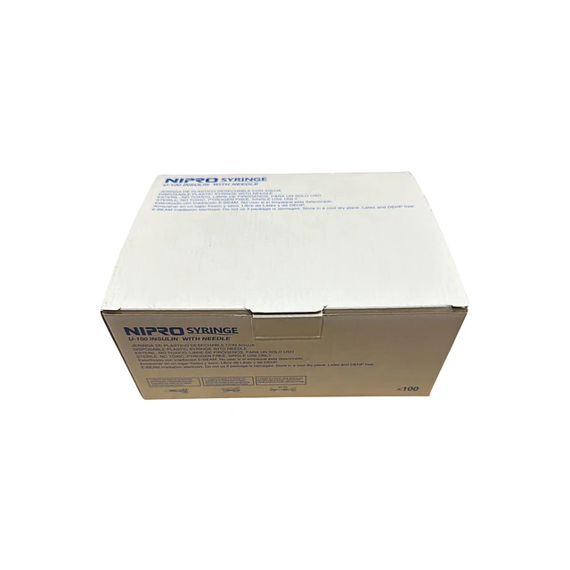 Jeringa Desechable Nipro 1ml Insulina 31g X 5/16 Caja 100 Unidades