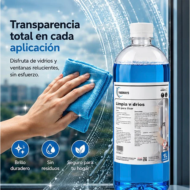 Limpia Vidrios Vadonays Multiusos 1000ml