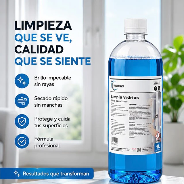 Limpia Vidrios Vadonays Multiusos 1000ml