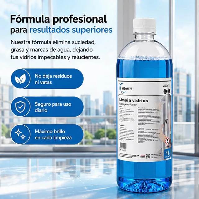 Limpia Vidrios Vadonays Multiusos 1000ml