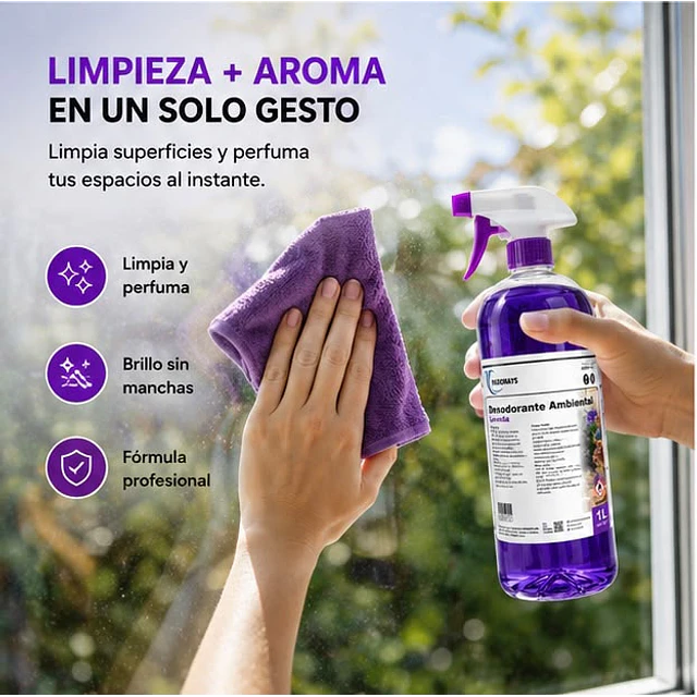 Desodorante Ambiental Vadonays Lavanda 1000ml
