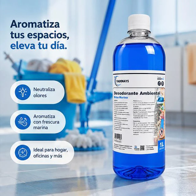 Desodorante Ambiental Vadonays Brisa Marina 1000ml