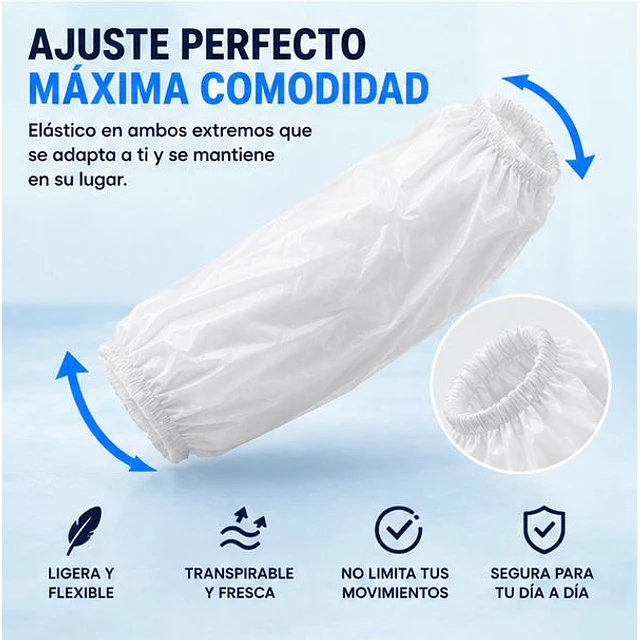 Manguillas Desechables Blanca 100 Unidades