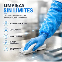 Manguillas Desechables Azul 100 Unidades