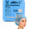 Cofias Desechables Azul 100 Unidades