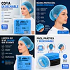 Cofias Desechables Azul 100 Unidades