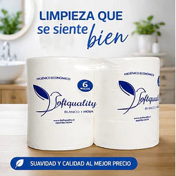 Papel Higiénico Confort Nova Industrial 6 Rollos 300 Mts