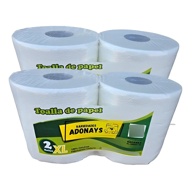 Toalla Nova Industrial XL (Pack de 4 Rollos)