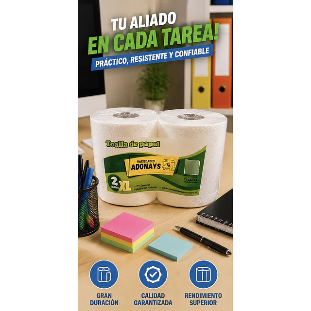 Toalla De Papel Nova XL (Pack de 2 Rollos)